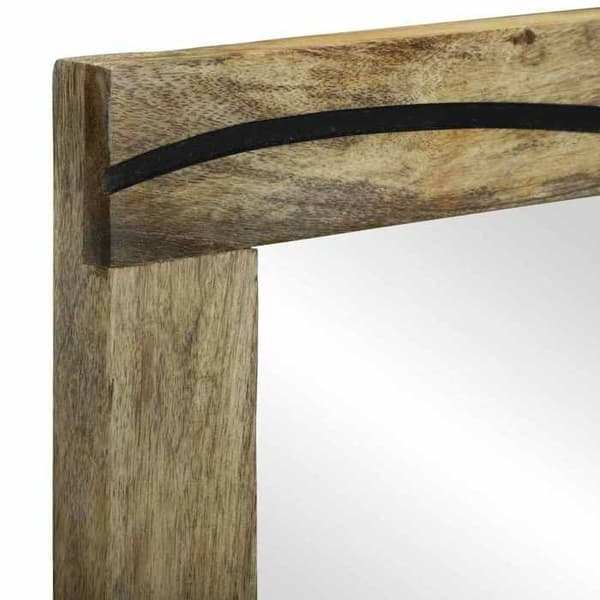 Maison Exclusive - Naturlig badrumsspegel 50 x 2,5 x 70 cm rektangulär
