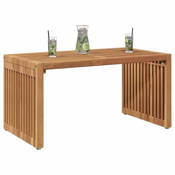 Havemøbelbord - MAISON EXCLUSIVE - 70x37,5x35,5 cm - Massiv teak - Velegnet til udendørs brug - Rektangulær