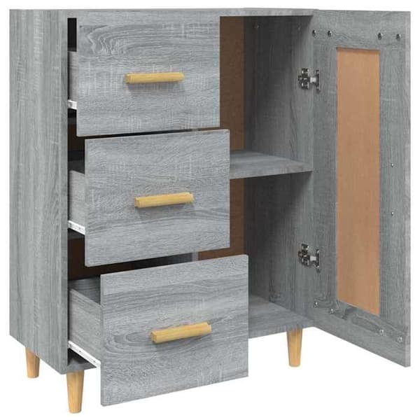 Maison Exclusive - Buffet Sonoma grå 69,5x34x90 cm Ingeniørtræ