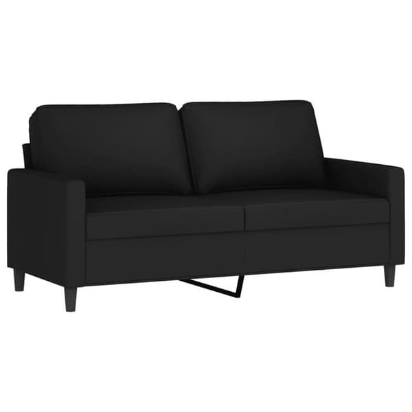 Maison Exclusive - 3 kpl:n sohvasetti tyynyillä, musta sametti