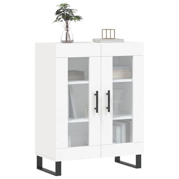 Maison Exclusive - Vit buffé 69,5x34x90 cm ingenjörsträ