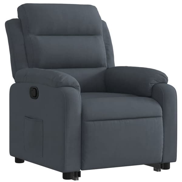 Maison Exclusive - Mørkegrå Velour Lænestol