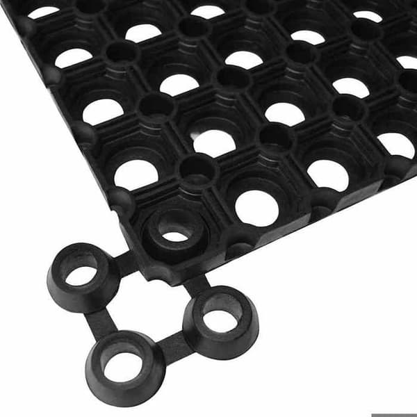 Maison Exclusive - Gummimåtte 5 stk 22 mm 40 x 60 cm Svart