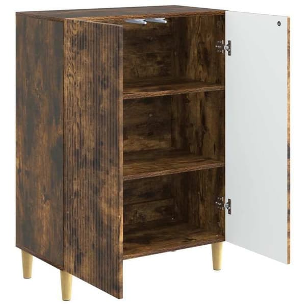 Maison Exclusive - Buffet Røget Eg 66 x 34,5 x 90 cm Ingeniørtræ