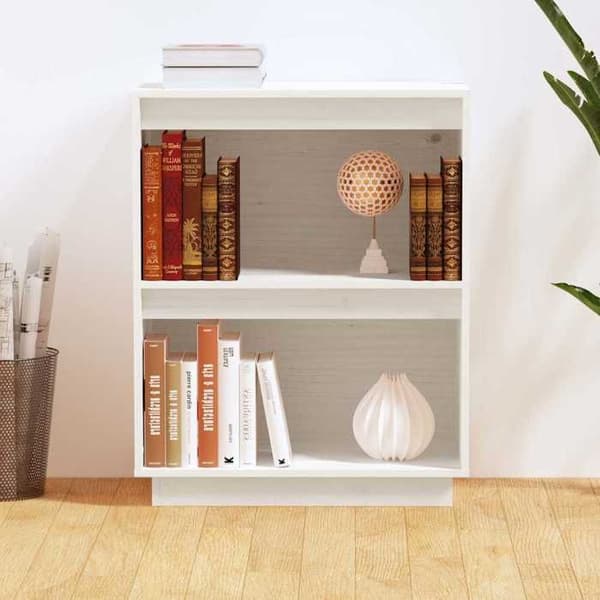 Maison Exclusive - Konsolskab Hvid 60x34x75 cm Solid fyrretræ Vit