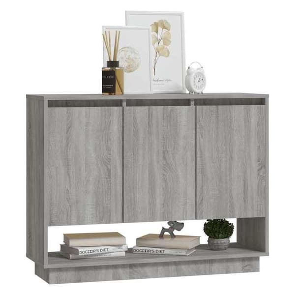 Maison Exclusive - Buffet Sonoma grå 97x31x75 cm Ingeniørtræ