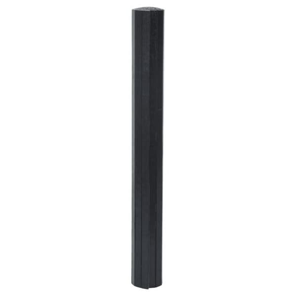 Maison Exclusive - Musta suorakulmainen matto 60x100 cm bambusta