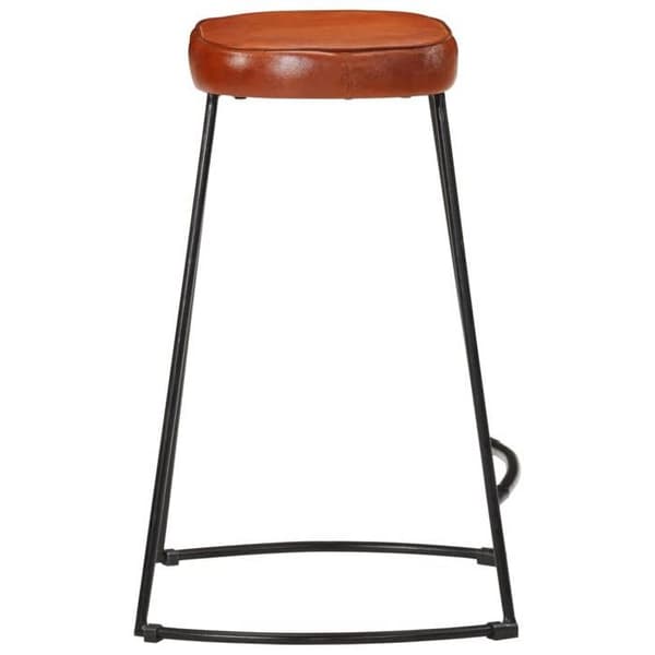 Maison Exclusive - Barstolar set om 2 mörkbruna 41x29x62 cm