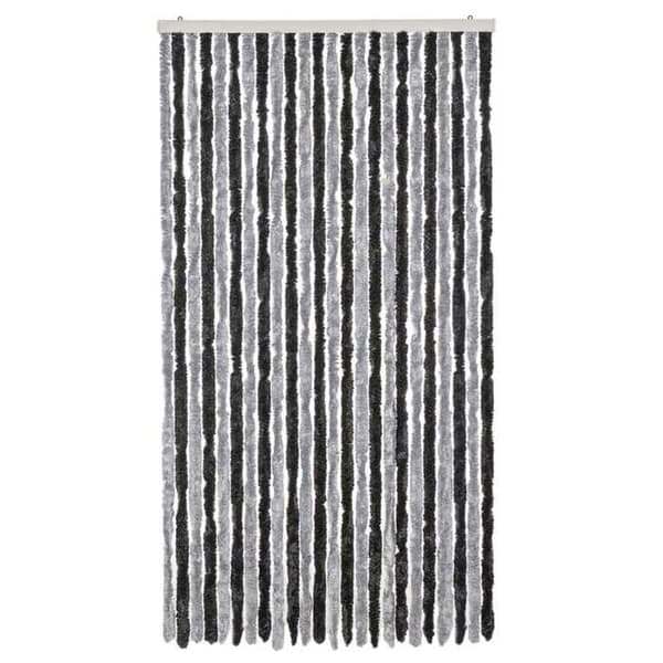 Maison Exclusive - Grå og sort myggenet 100x200 cm chenille