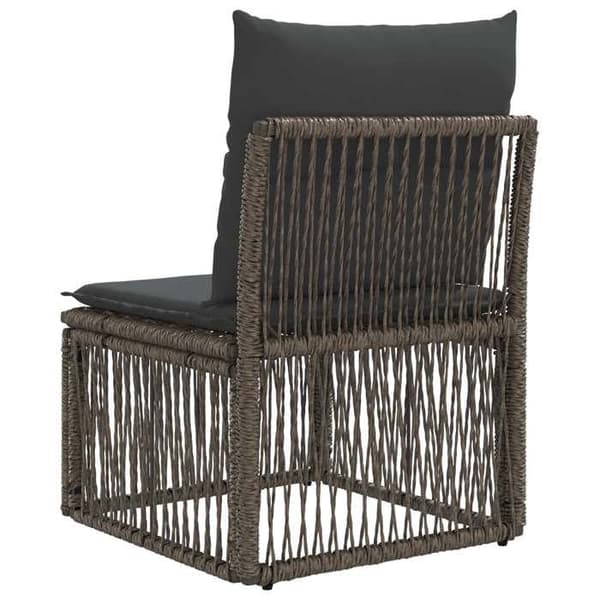 Maison Exclusive - Ilman käsinojaa oleva harmaa polyrottinkisohva