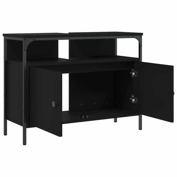 Maison Exclusive - Sort badeværelsesvaskeskab 80x30x60 cm