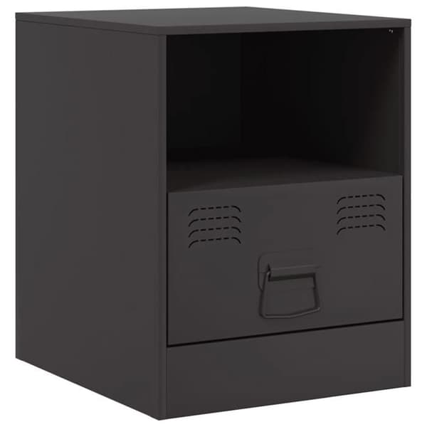 Maison Exclusive - Natborde 2 stk sort 34,5x39x44 cm stål