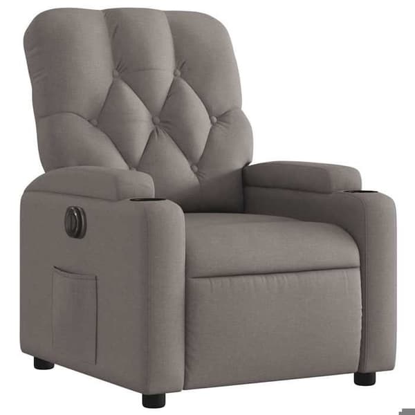 Maison Exclusive - Elektrisk lænestol Taupe Stof