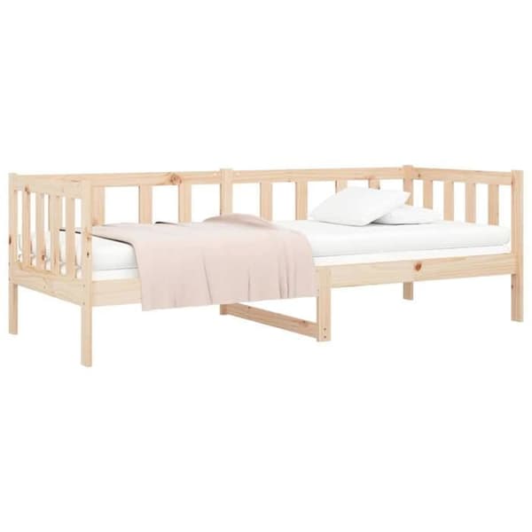 Maison Exclusive - Päivävuode ilman patjaa 90x190 cm massiivipuusta
