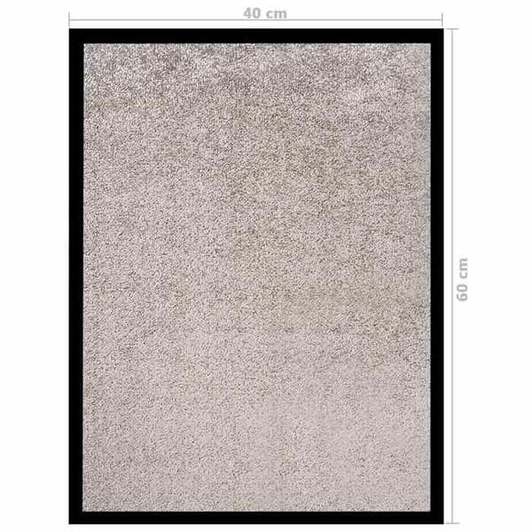 Maison Exclusive - Harmaa ovimatto 40x60 cm