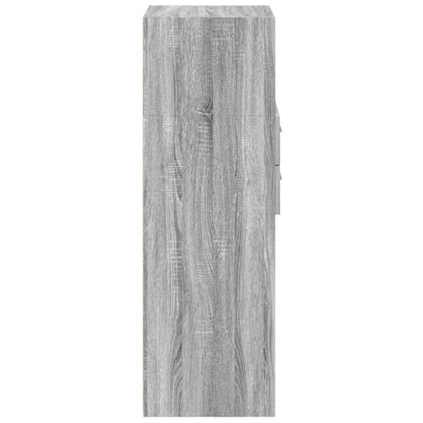 Maison Exclusive - Buffé hög sonoma grå 45x42,5x124 cm ingenjörsträ