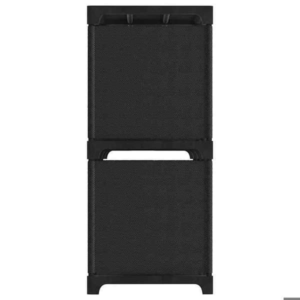 Maison Exclusive - Displayhylde 6 kuber Sort 103x30x72,5 cm Stof