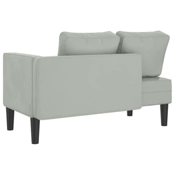 Maison Exclusive - Vaalea samettinen nojatuoli tyynyillä