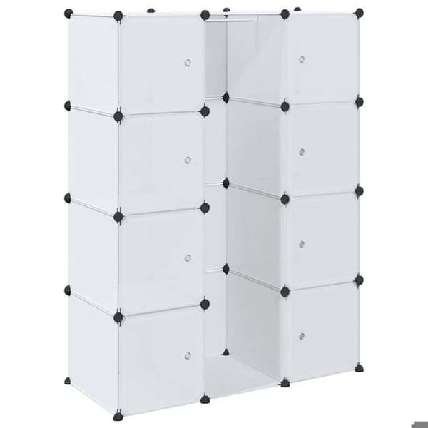 Maison Exclusive - Modulskab 9 rum 109x36,5x143 cm hvid Vit