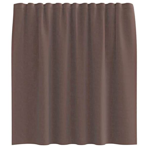 Verho - MAISON EXCLUSIVE - 2 kappaletta - Ruskea - 100% polyesteri - Ylälenkki brun