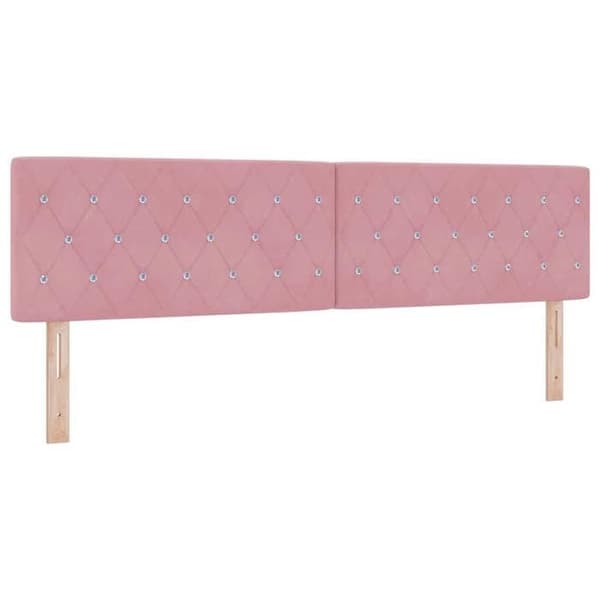 Maison Exclusive - Sänggavel Rosa 180 cm Sammet