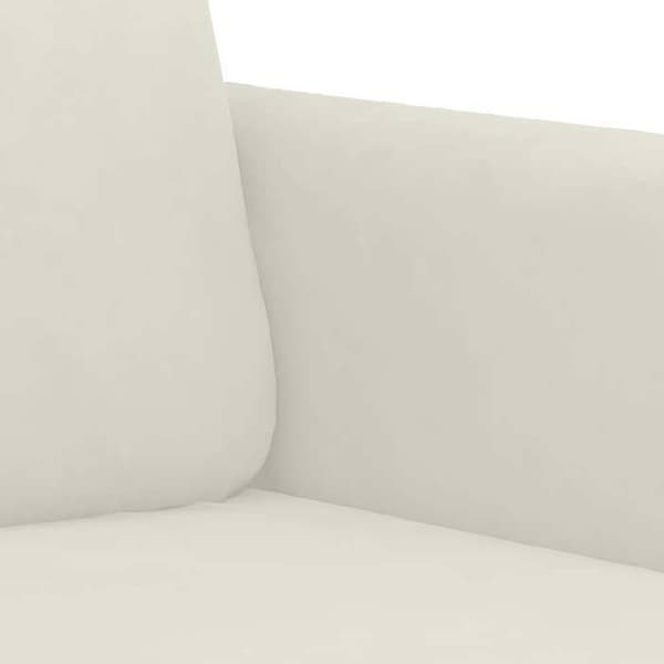 Maison Exclusive - 2-paikkainen sohva, kerma 120 cm sametti