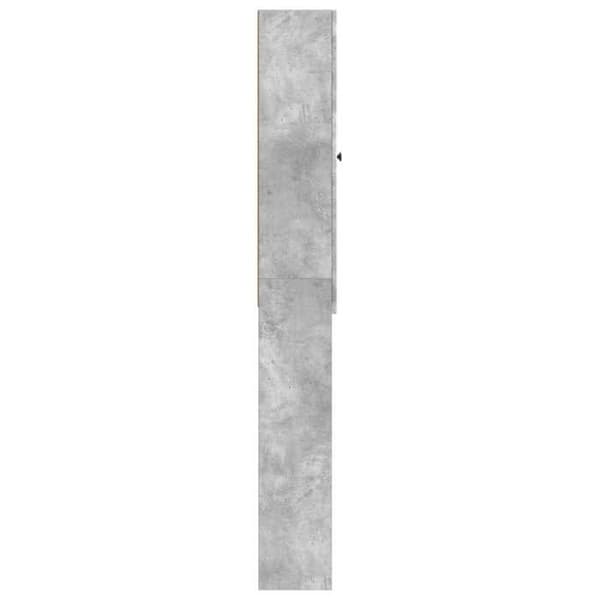 Maison Exclusive - Toilettskabe ALKMAAR Grå beton 66 x 25,5 x 190 cm