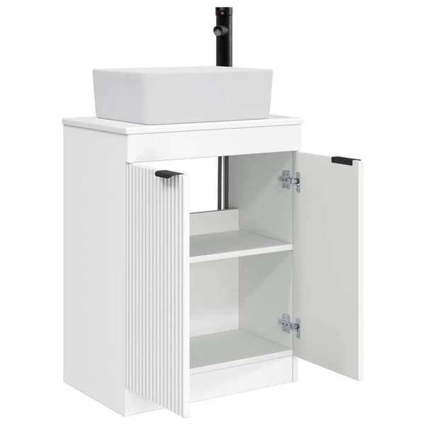 Maison Exclusive - Badeværelsesmøbel med hvid vask 54 x 35 x 83 cm