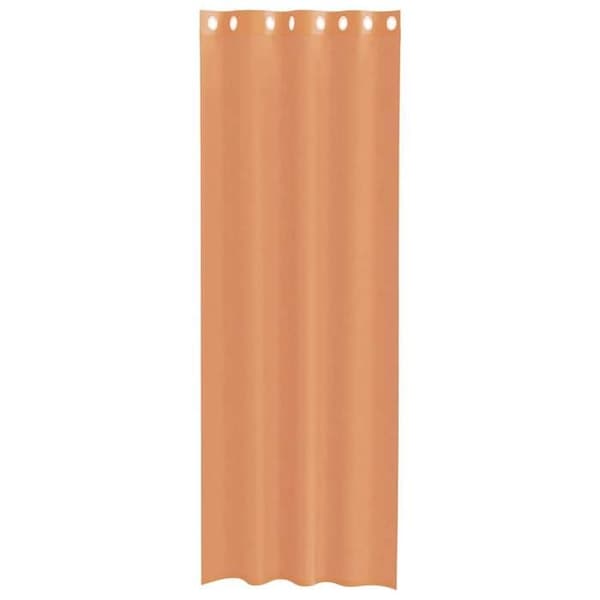 Verho - MAISON EXCLUSIVE - 2 kappaletta - Ylärei'illä - 100% polyesteri - Saviväri terrakotta