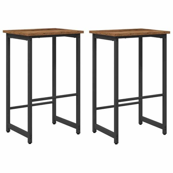 Maison Exclusive - Barstol 2 st Antik trä 40 x 32 x 74 cm