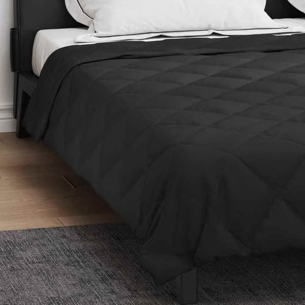 Sommerdyne - EKSKLUSIV HUS - 200 x 200 cm - 200 gsm - Polyester mikrofiber - Sort quiltet Svart