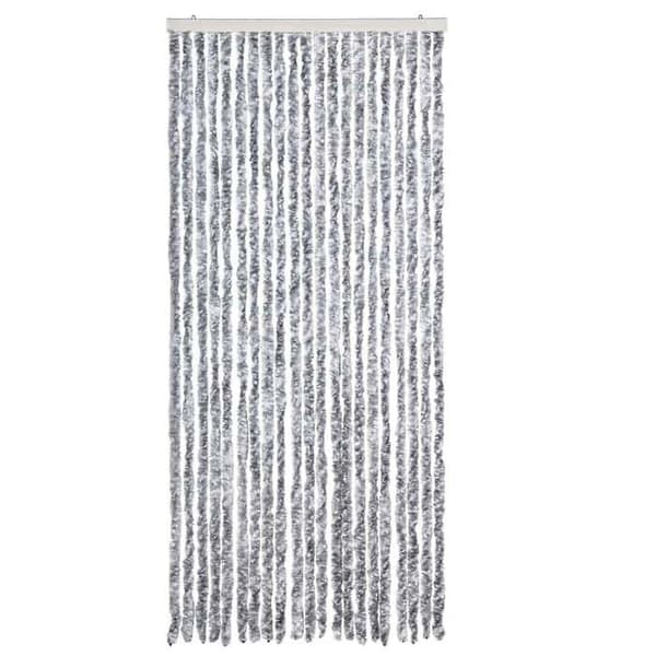 Maison Exclusive - Valkoinen ja harmaa hyttysverkko 90x200 cm Chenille
