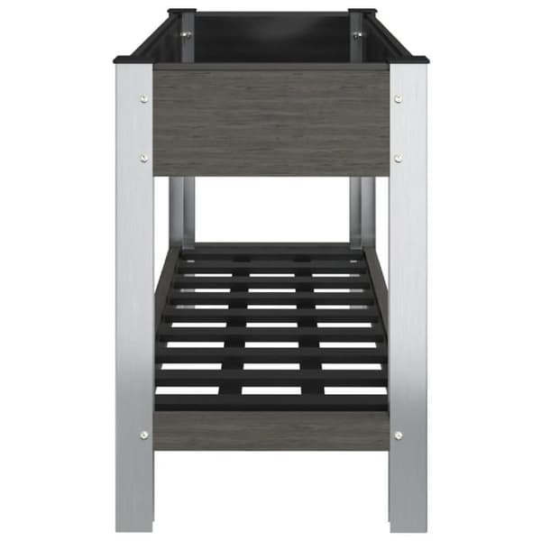 Maison Exclusive - Hævet havebed med hylde Grå 100x50x75 cm WPC