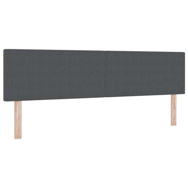 Maison Exclusive - LED-päätyharso Tummanharmaa 180 cm Kankainen samettikangas Mörkgrå