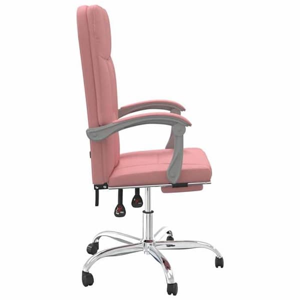 Maison Exclusive - Kontorstol med vippefunktion i rosa kunstlæder Ros