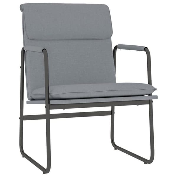 Maison Exclusive - Vaalea harmaa lepotuoli 55x64x80 cm Kangas