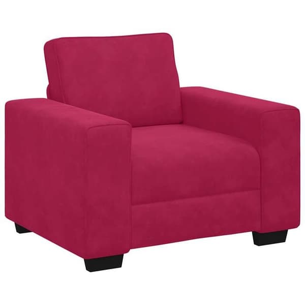 Maison Exclusive - Rød bordeaux lænestol sofa 100x77x82 cm velour