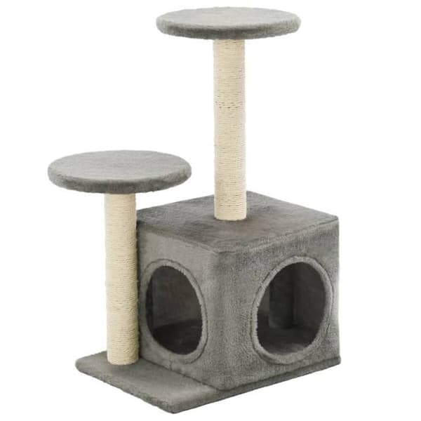 Maison Exclusive - Kattträd med sisal klöstrumpor 60 cm Grå grå