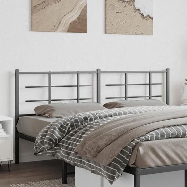 Maison Exclusive - Erstatnings hovedgærde i sort metal 193 cm