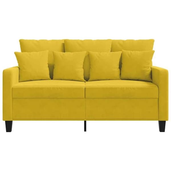 Maison Exclusive - 2-personers Sofa Gul 120 cm Velour