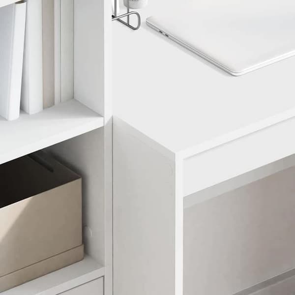 Maison Exclusive - Vitt skrivbord 90 x 50 x 76 cm Vit