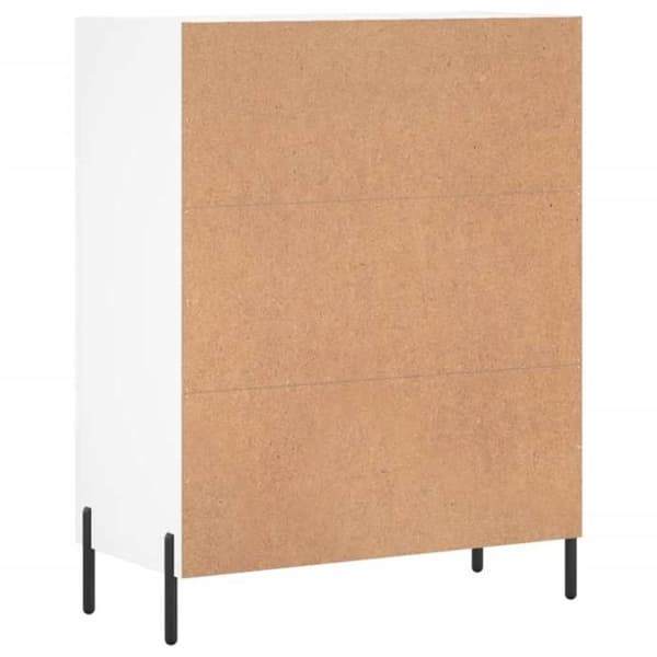 Maison Exclusive - Hvidt buffet 69,5x34x90 cm ingeniørtræ Vit
