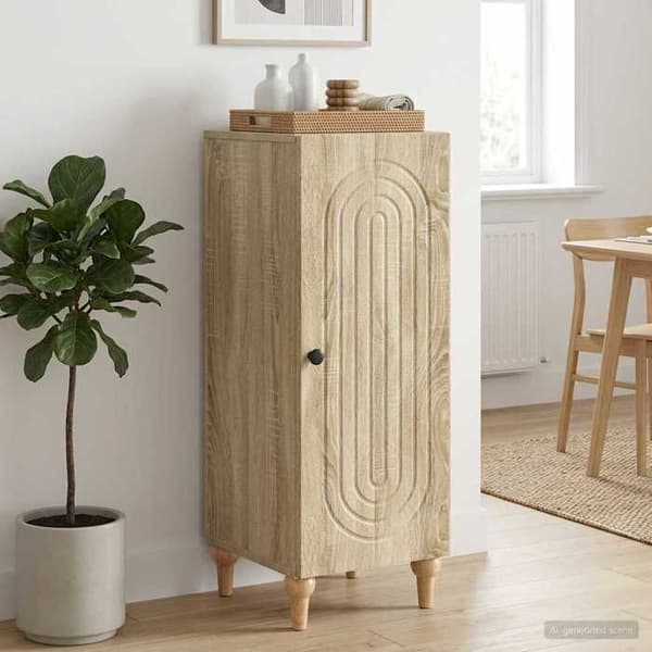 Maison Exclusive - Buffé Ek Sonoma 33 x 34,5 x 90 cm Ingenjörsträ