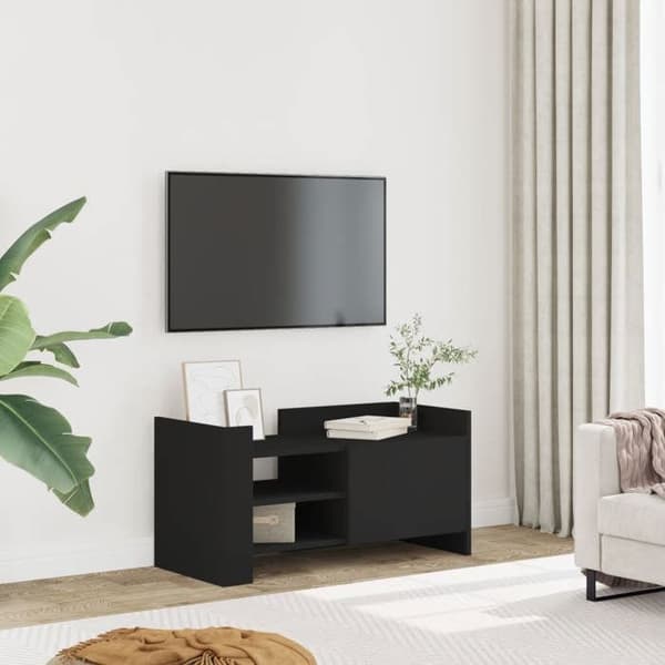 Maison Exclusive - Sort TV-møbel 80x35x40 cm i ingeniørtræ