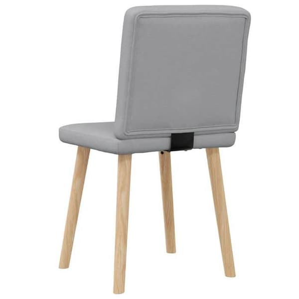 Maison Exclusive - Matstolar set om 2 ljusgrå tyg