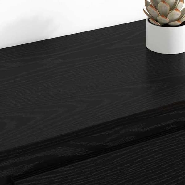 Maison Exclusive - Buffeter 2 stk Sort eg 70 x 35,5 x 67,5 cm Ingeniørtræ svart ek
