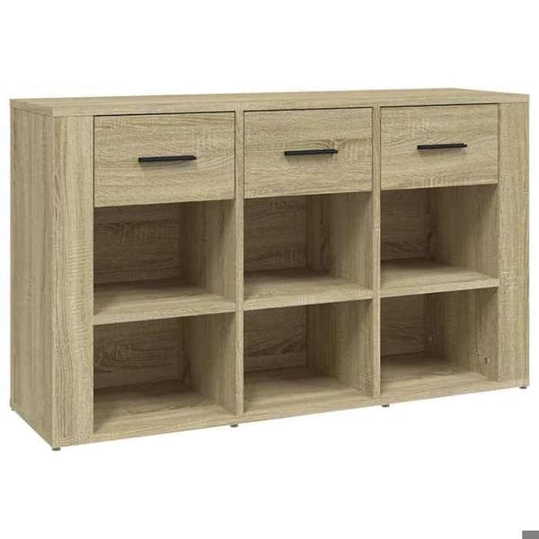 Maison Exclusive - Buffé Ek sonoma 100x30x59,5 cm Ingenjörsträ Sonoma ek