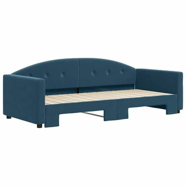 Maison Exclusive - Sovesofa med udtræk uden madras blå 90x200 cm