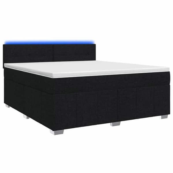 Maison Exclusive - Boxspring-sänky mustalla patjalla 140 x 200 cm Kangas