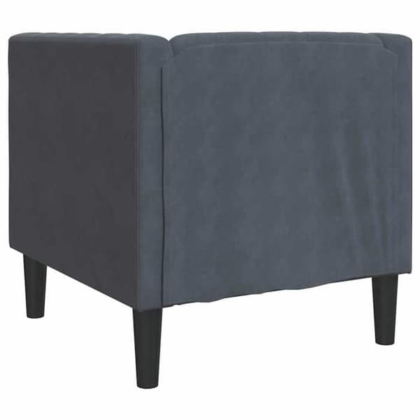 Maison Exclusive - Tummanharmaa sohva 74,5 x 71 x 70,5 cm Sametti